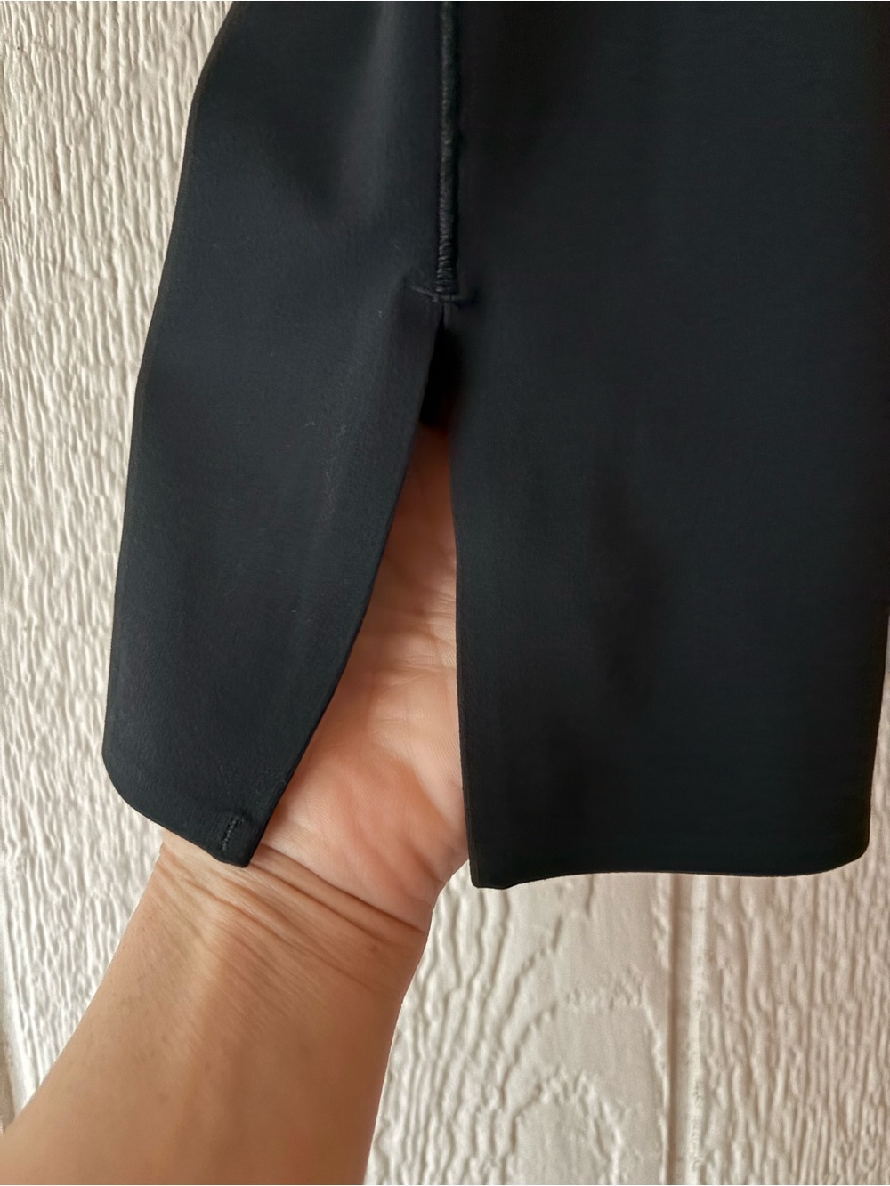 Athleta Transcend Stash Cropped Straight Leg Flare Slit Pants Black Size Small - Picture 2 of 6